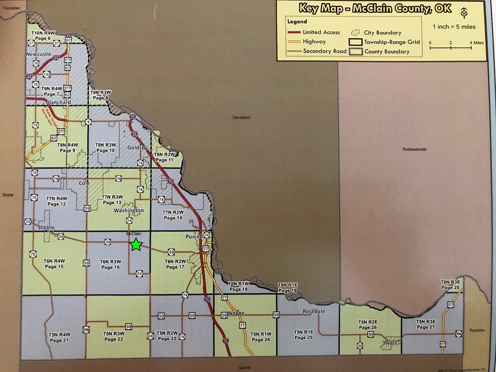 Section Map - Mcclain County, Ok - Mineral Rights Forum